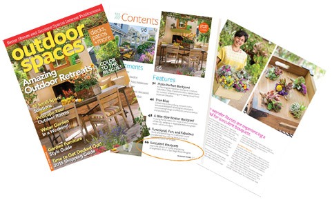 Urban Succulents Featured in Better Homes and Gardens Magazine