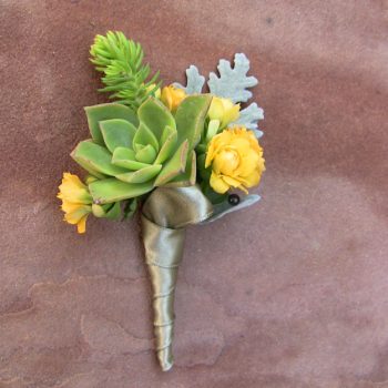 Succulent Boutonniere Marc