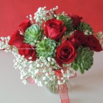 roses and succulents