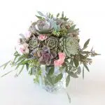 pink and sage bouquet