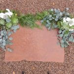 Succulent bouquets for wedding arch