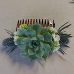 succulent hair accesory