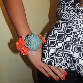 Prom Corsage Orange