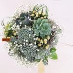 bouquet with lilies grass