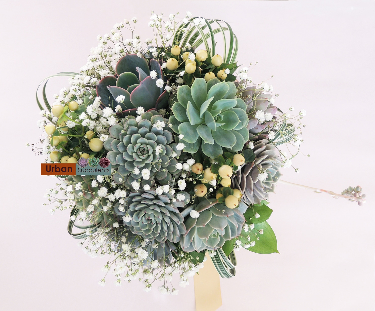 bouquet with lilies grass