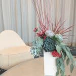 tall succulent arrangement